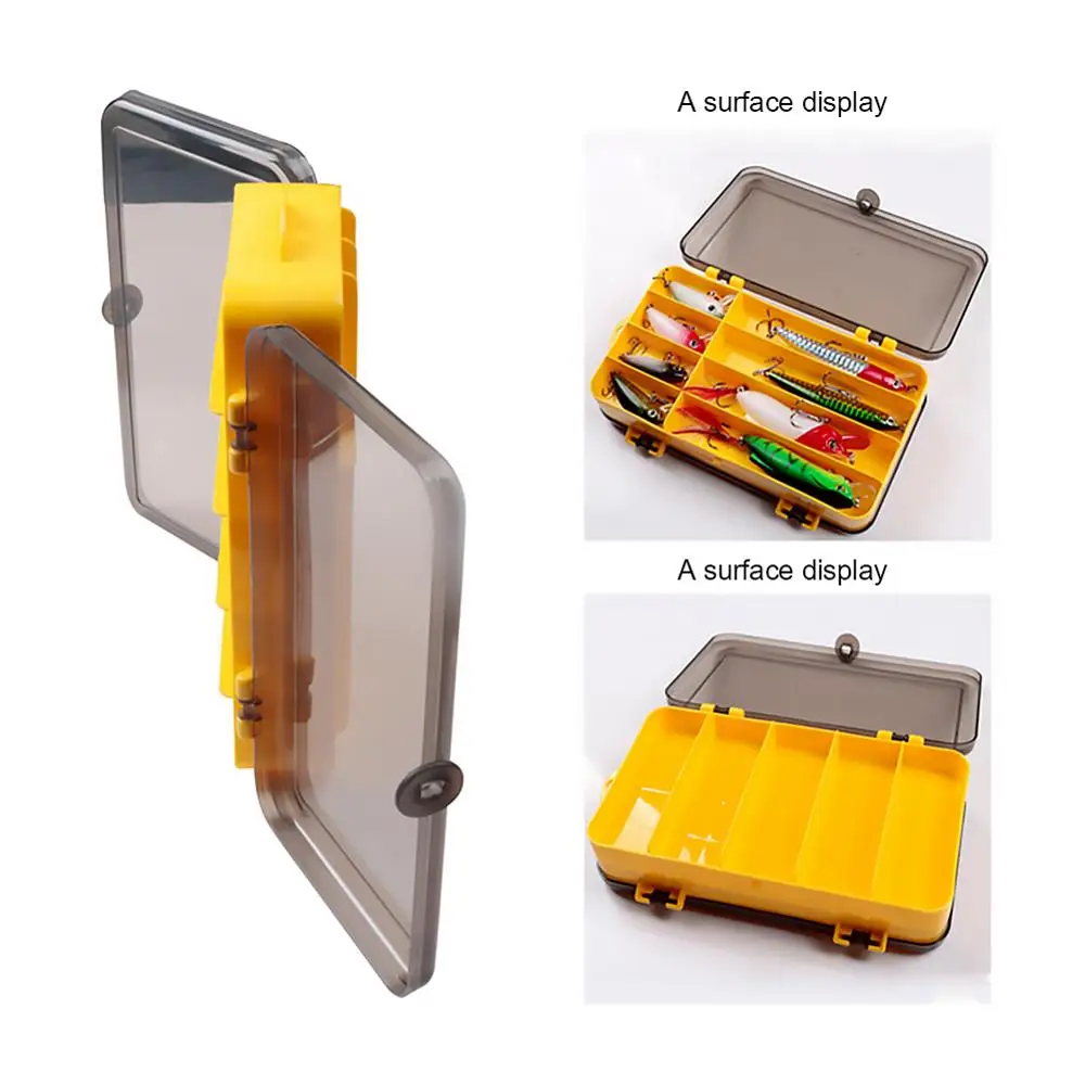 Двусторонняя коробка для рыболовной приманки портативный чехол с искусственным