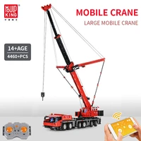 crane truck building blocks moc high tech city engineering technical model bricks construction toys birthday gifts mould king