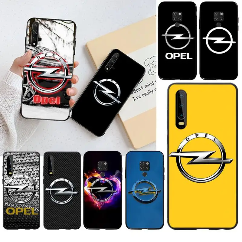 Новый автомобильный чехол Opel Astra черный мягкий для телефона Huawei P40 P30 P20 lite Pro Mate 20 P