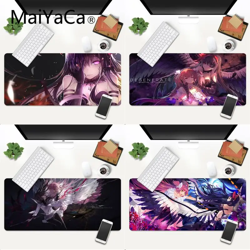 

Homura Akemi коврик для игровой мыши Kawaii 700x300x2 мм коврик для игровой мыши ноутбук аксессуары резиновые padmouse эргономичный