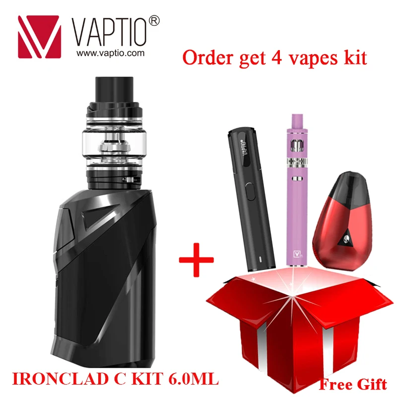 Favorable Set Подарок 5 шт катушек! VAPTIO супер летучая мышь 220 Вт Vape набор электронных сигарет 220 Вт коробка мод 2,0/5,0 мл бак Vape мод без батареи - Цвет: Favorable Set