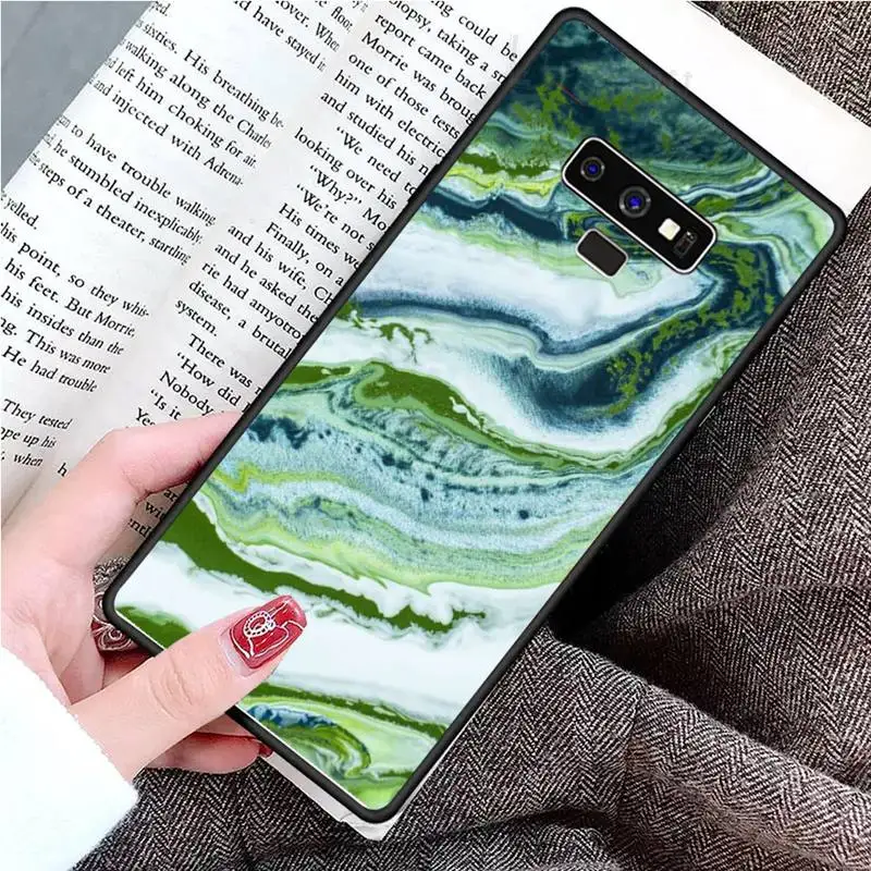 

Blue Marble Pattern beautiful Phone Case For Samsung Galaxy S8 S9 S10 Plus S10E Note 3 4 5 6 7 8 9 10 Pro Lite cover