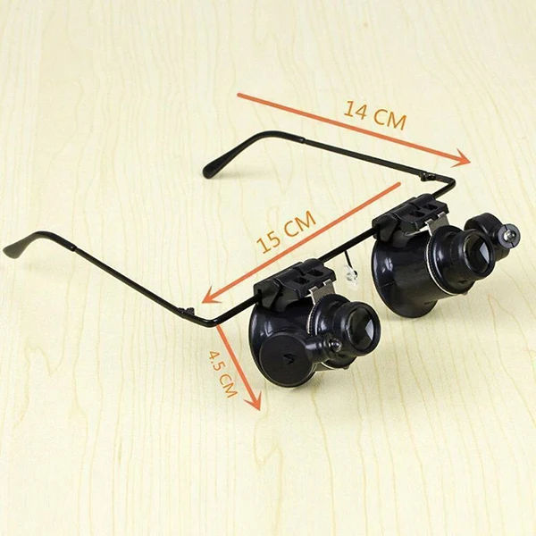 20X Loupe Magnifying Glasses Jewelery Microscope Watch Repair Tool LED Magnifier FAS6 | Дом и сад