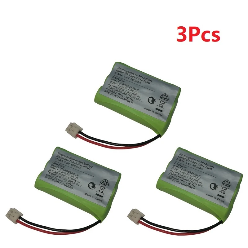 3,6 В 800 мАч NiMH аккумуляторная батарея для Motorola SD-7501 V-Tech 89-1323-00-00 AT& T Lucent 27910 CPH-464D беспроводной домашний телефон - Цвет: Белый