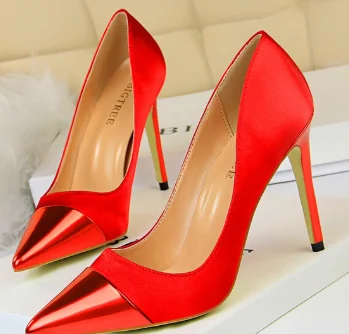 YEELOCA Высокие каблуки обувь 2020 Новый Лакированная кожа женские туфли лодочки с