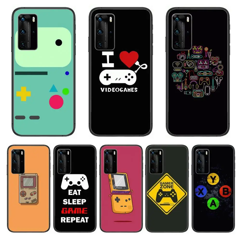 

Game console Player Phone Case For Huawei P 40 30 20 10 9 8 Lite E Pro Plus Black Etui Coque Painting Hoesjes comic fashion