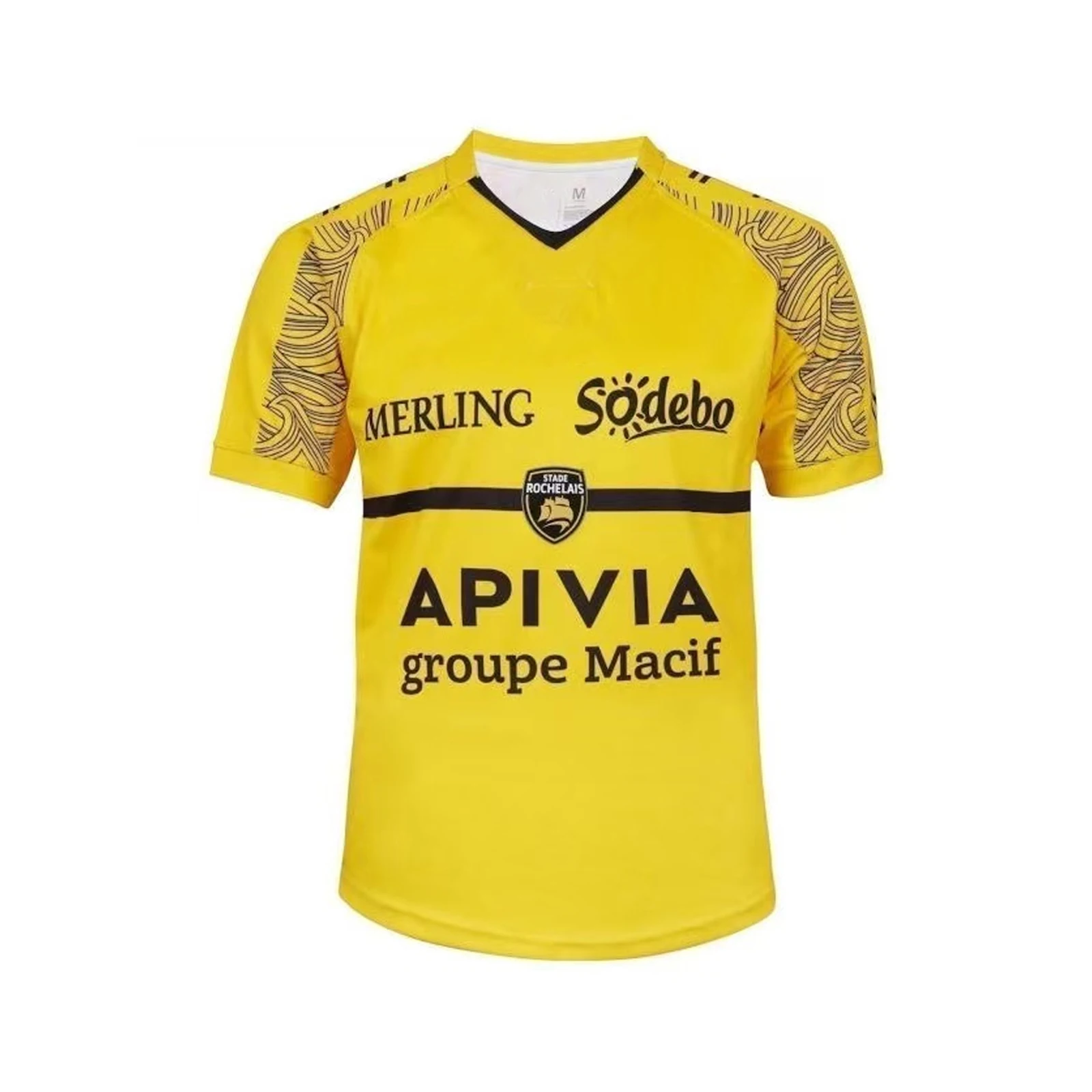 

2022 Stade Rochelais Home Rugby Jersey Sport Shirt Size: S-5XL
