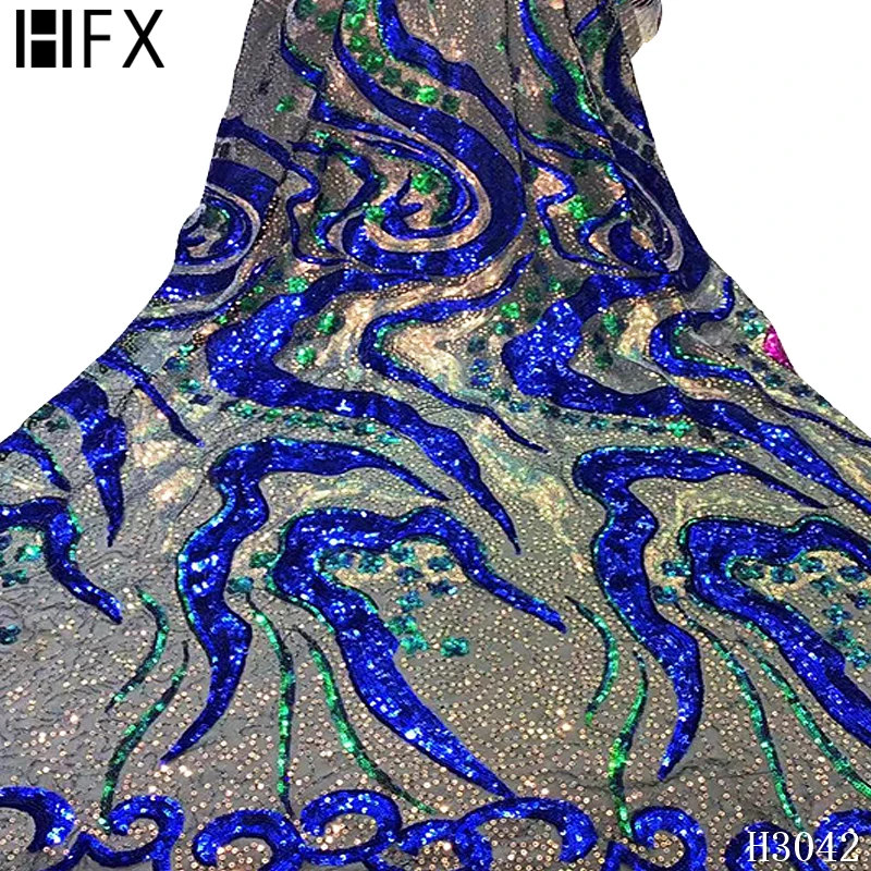 Африканская кружевная ткань Высококачественная блестящая французский тюль в