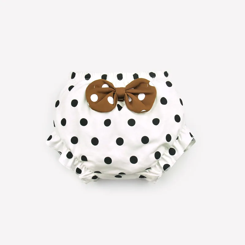 Нижнее белье для малышей хлопковые трусики милые шорты в горошек с большим