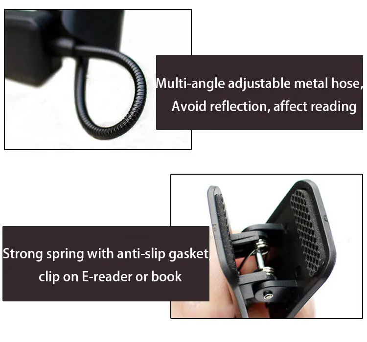 Батарея мощность яркость мини светодиодный E-read книжный светильник клип на Led