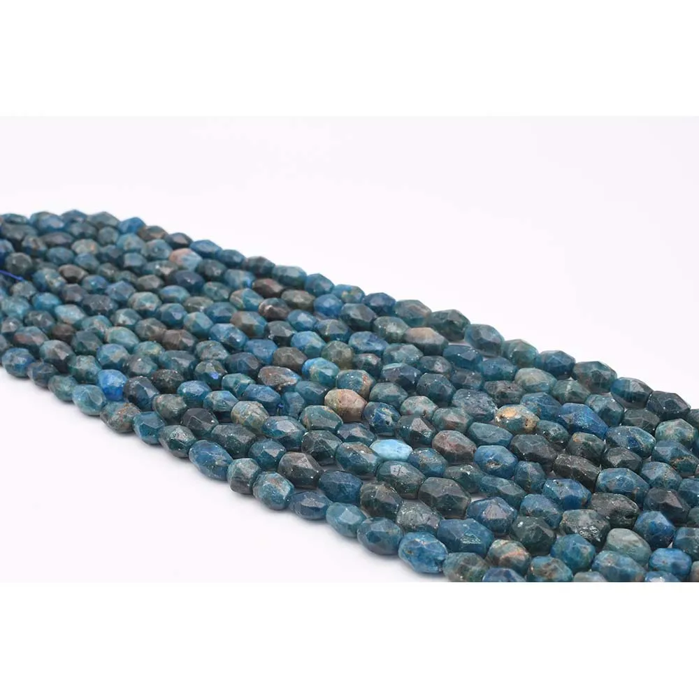 

12x16mm AAA Natural Faceted Apatite irregular Oval Stone Beads For DIY necklace bracelet jewelry make 15 "free delivery