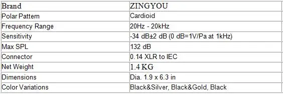 ZINGYOU BM 800 Studio Microphone Multifunctional Wired Cardioid Mic For Sound Recording Professional Condenser bm800 Microphone