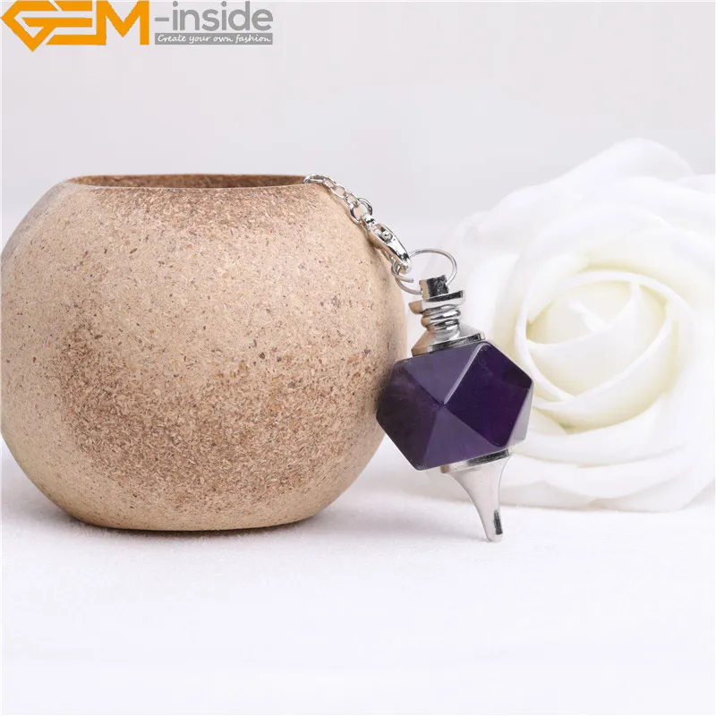 Merkaba натуральный приданый маятник с чакрами для гадания Настоящий камень реики