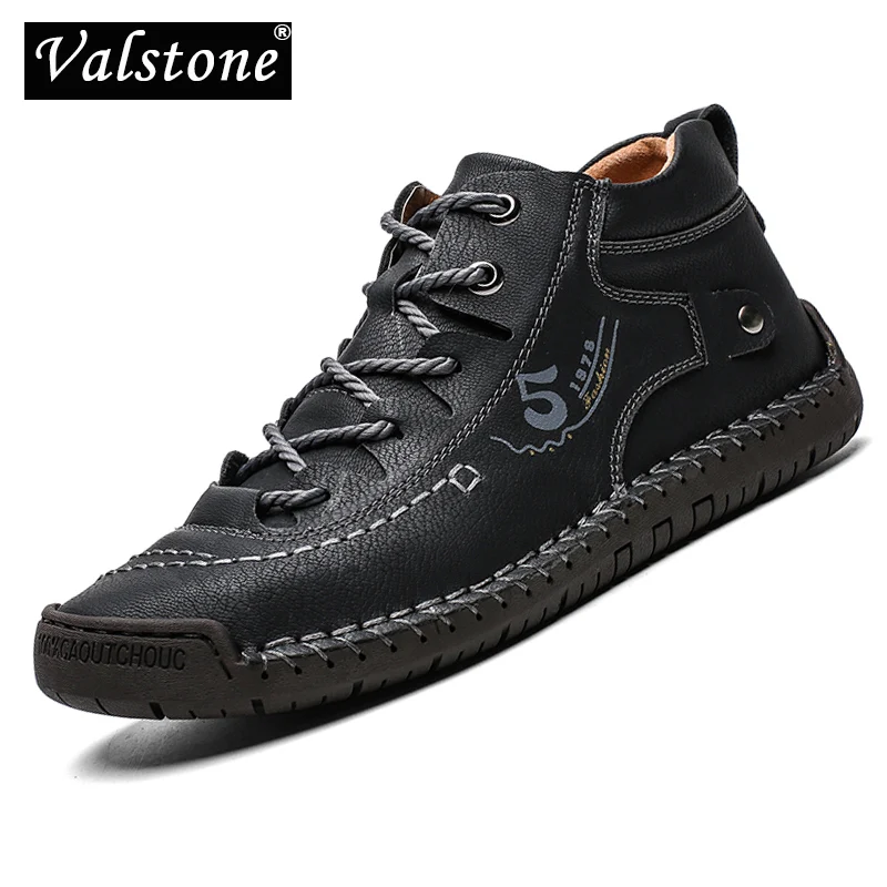 Весенние мужские ботинки ручной работы из средней длины повседневная обувь в