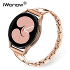 Ремешок из нержавеющей стали и кристаллов для Samsung Galaxy Watch 4 40 мм 44 мм