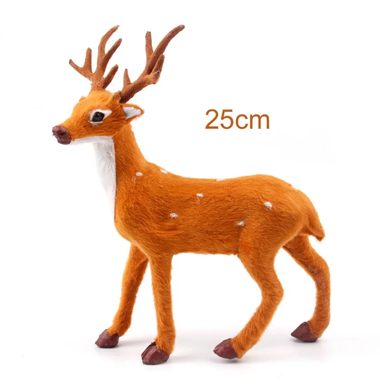 25 cm 1 шт. рождественские украшения для дома Navidad kerst decoratie плюшевые украшения с подвеской в виде оленя лося и оленя год - Цвет: 25 cm