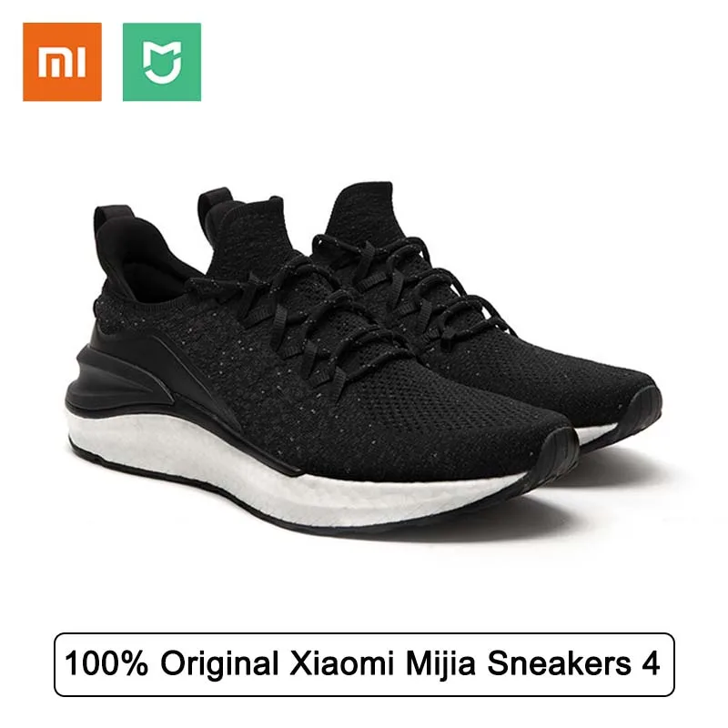 100% оригинальные мужские кроссовки Xiaomi Mijia 4 для уличного спорта Uni-mould 4D Fishbone Lock System