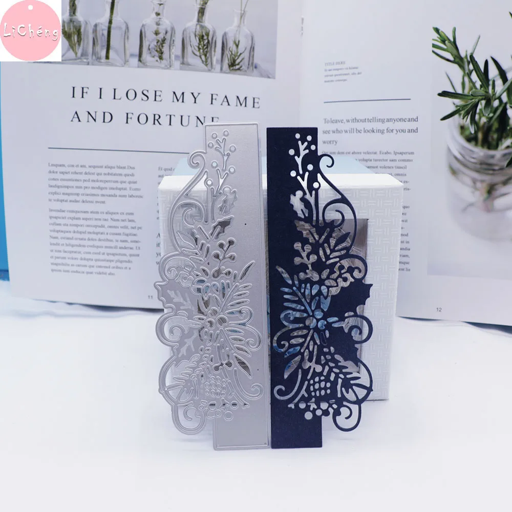 Цветок границы металлический Трафаретный вырубной штамп Скрапбукинг фотоальбом