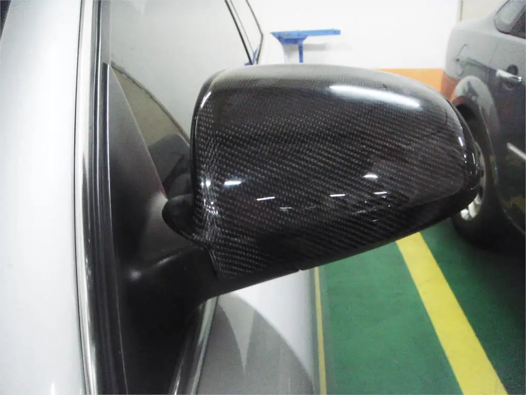 

Replacement Carbon fiber rearview mirrors caps door side mirror covers for Audi A3 7V A4 A5 B7 A6 C6
