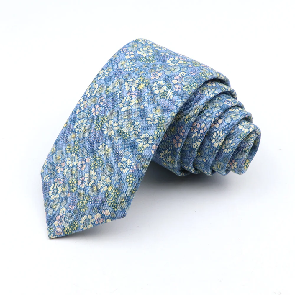 Новый Цветочный галстук для мужчин и женщин обтягивающий хлопковый свадебной