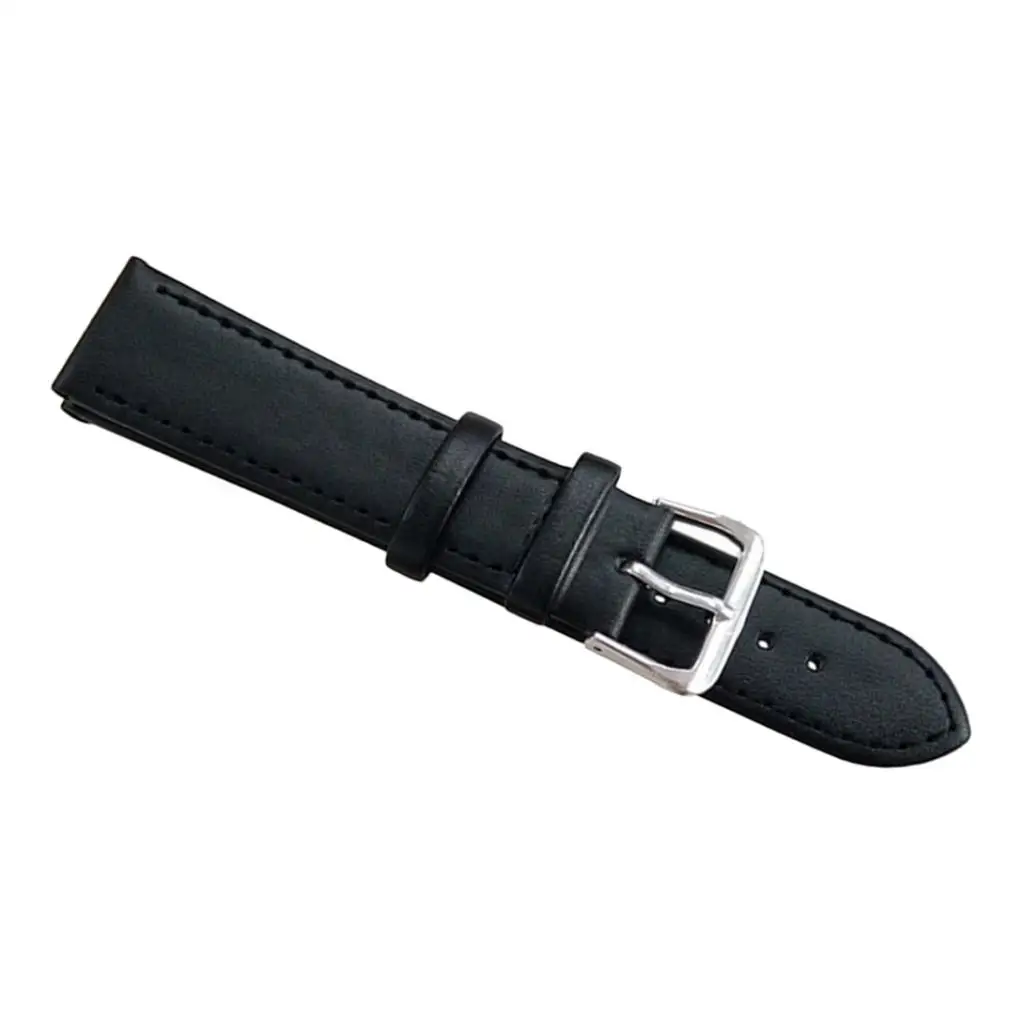 

Universal Pu Leather Watchband Replacement Women Men Wrist Watch Strap Black