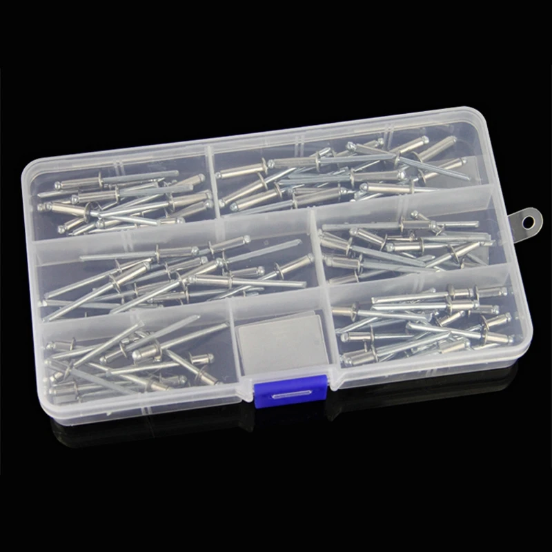 180Pcs/Set M3 Stainless Steel Aluminium Blind Rivets Nail Decoration For Furniture Assortment Kit | Обустройство дома