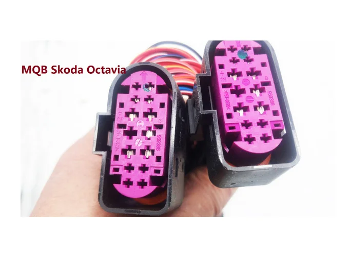 HID LED фары 10 до 14 Pin конверсионная линия обновления галогеновых фар xenon led Адаптерный кабель для Octavia on.