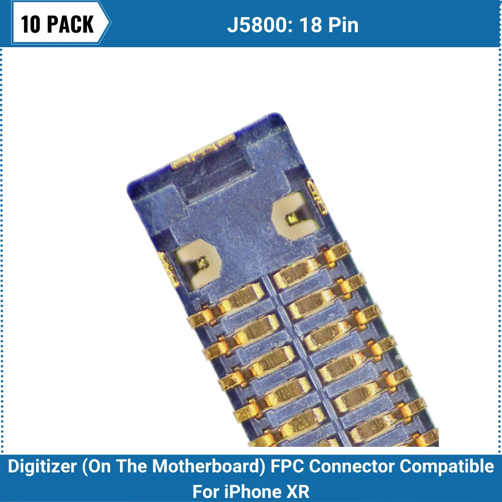 10 упаковок дигитайзер (на материнской плате) FPC коннектор совместимый с iPhone XR (J5800: