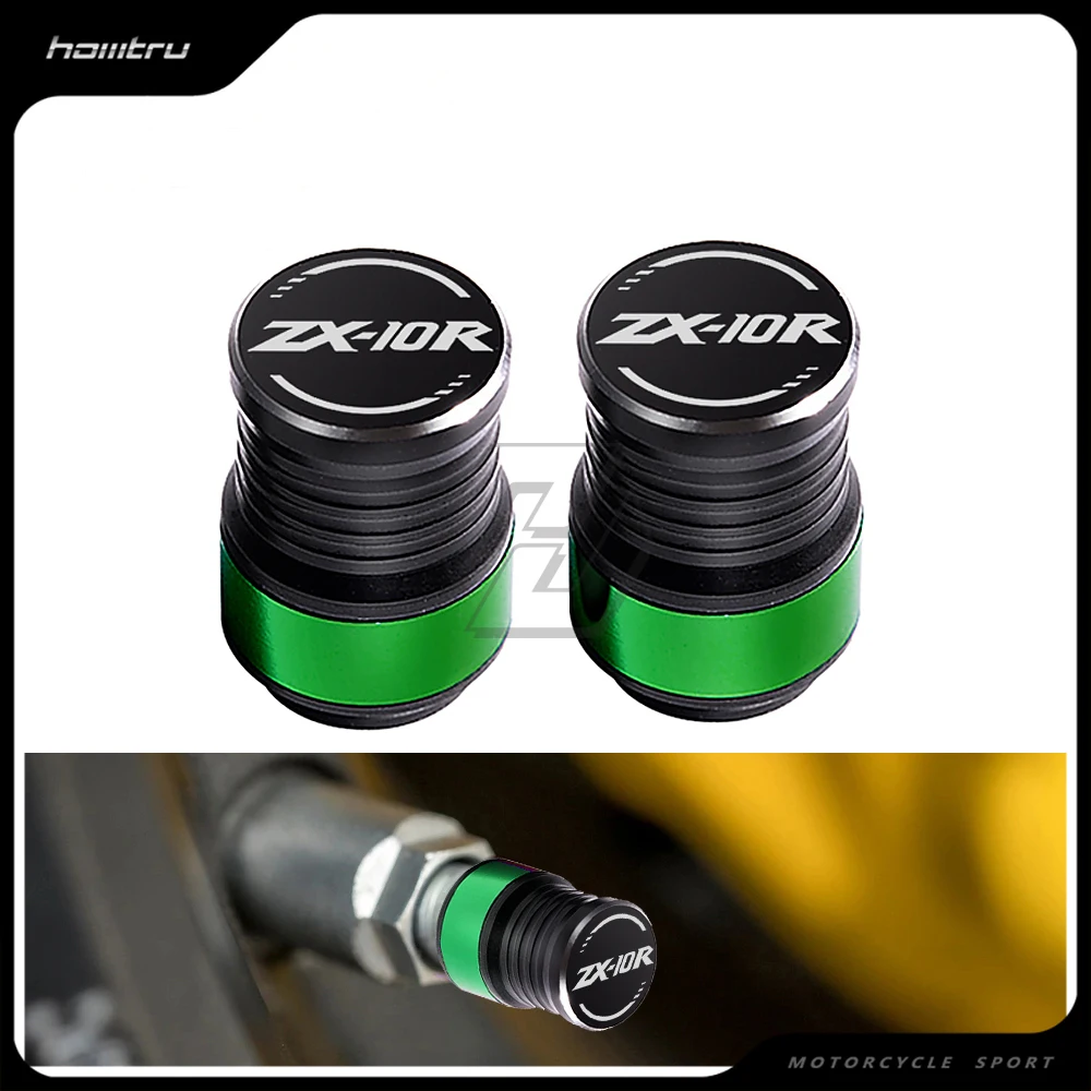 

Motorcycle Accessories Wheel Tire Valve Caps Covers Case for Kawasaki ZX-10R ZX10R Rim
