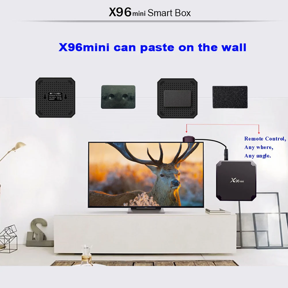 

Smart TV Box Android 9.0 S905W Quad Core 2.4GHz 5GHz WiFi 1GB+8GB/2GB+16GB Smart TV Box Support UHD 4K