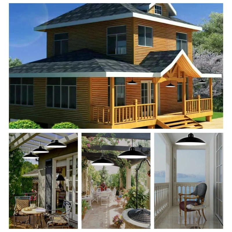 Светодиодная Подвесная лампа на солнечной батарее садовый светильник с