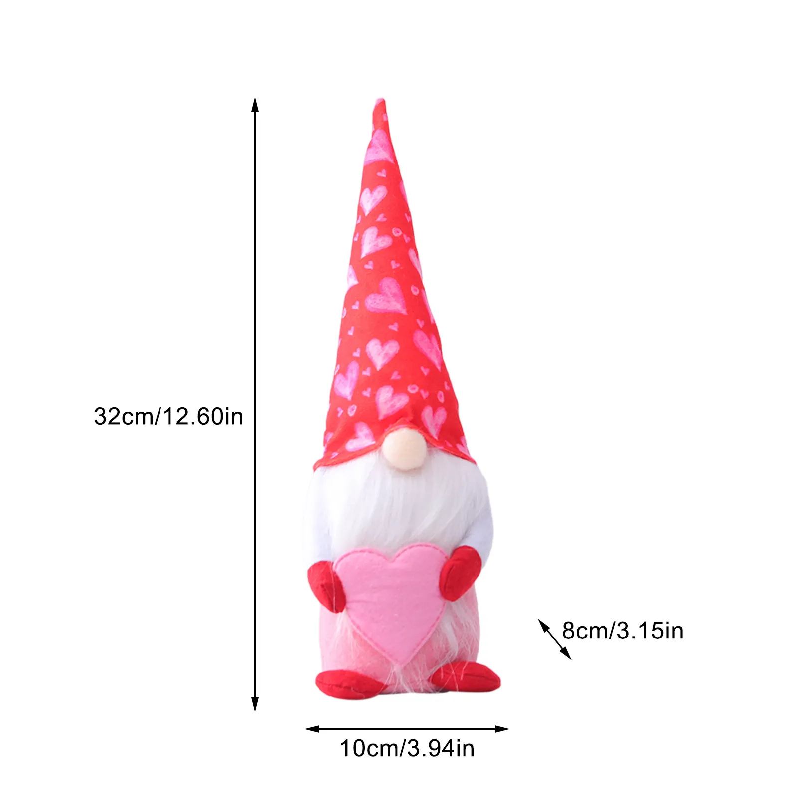 

Valentine's Day Gnome Plush Faceless Doll Decorations Love Heart Envelope Dwarf Dolls Figurines Kid Toy Decorations Lover Gift