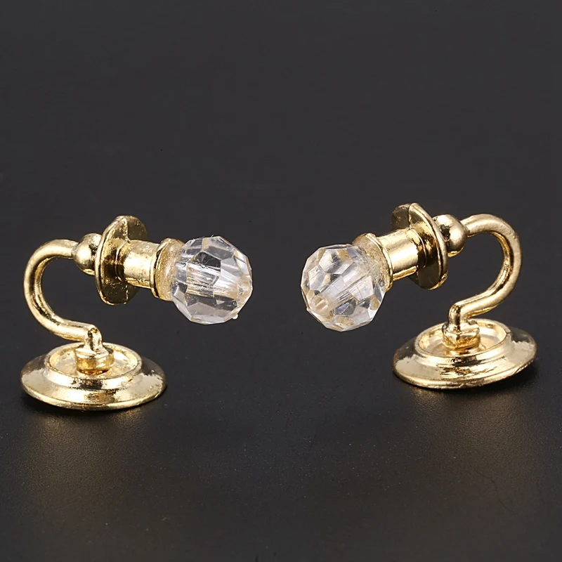 2 шт./1:12 кукольный домик сделай сам светящиеся украшения миниатюрный гостиная