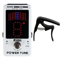 joyo guitar pedal tuner power tune tuner pedal 2 in 1 guitar power supply and tuner true bypass musical instrument parts jf 18r