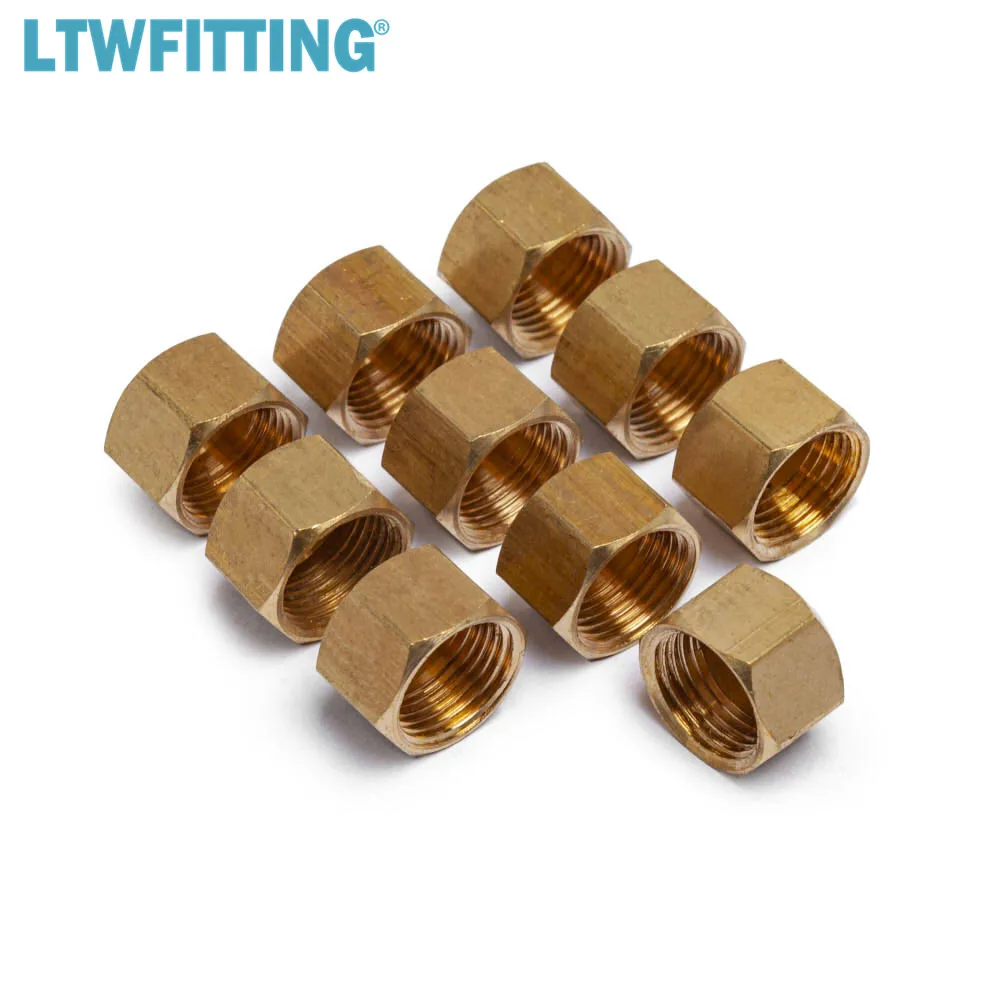 LTWFITTING 5/16 &quotлатунный колпачок запорного клапана латунный Компрессионный фитинг |