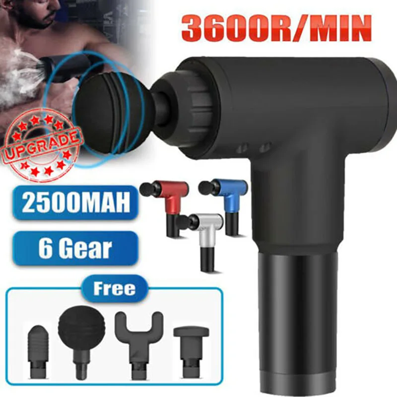 

6 Speed Massage Gun Percussion Massager Deep Tissue Muscle Vibrating Relaxing