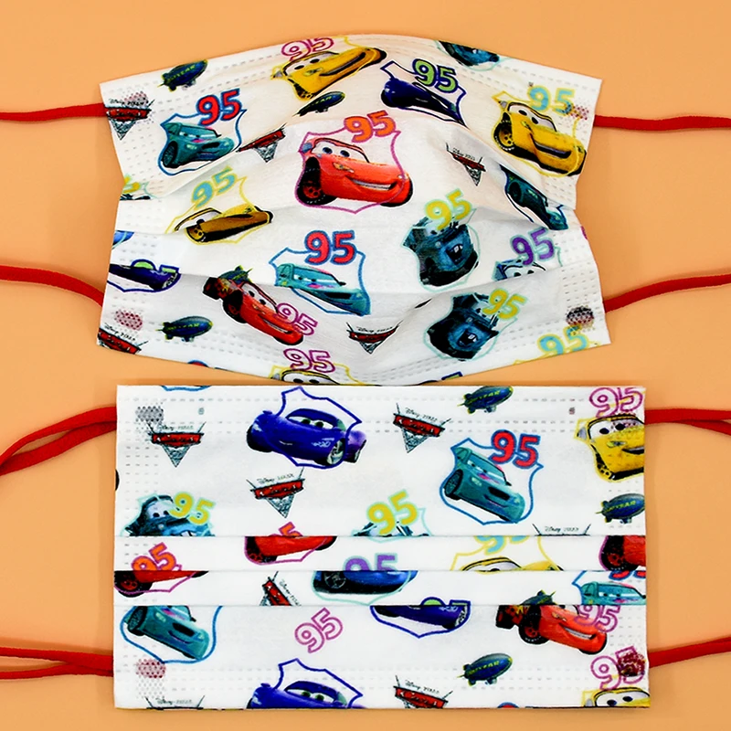 Одноразовая детская маска для мальчиков Мультяшные тачки из мультфильма герои