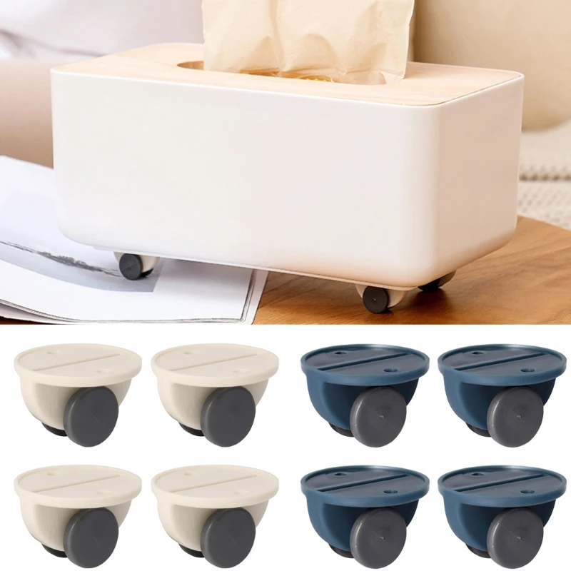 

4pcs/set Adhesive Swivel Casters Furniture Wheel Castor Roller for Storage Box