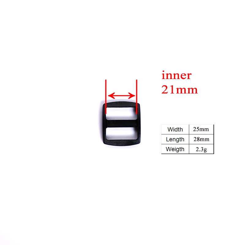 (Пластиковая пряжка + Тройная крышка квадратный держатель D-кольцо металлическая