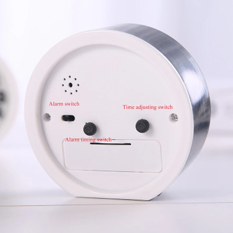 Маленький громкий Настольный прикроватный будильник батарея мощность мини