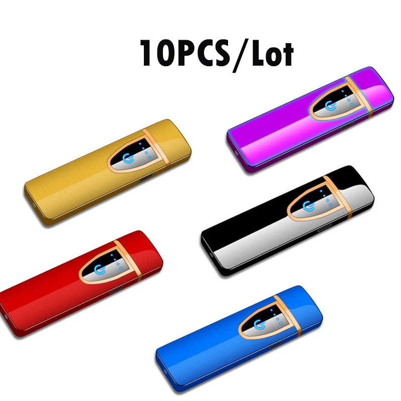 10 шт./лот перезаряжаемая электронная сигарета USB lighter умный креативный мини
