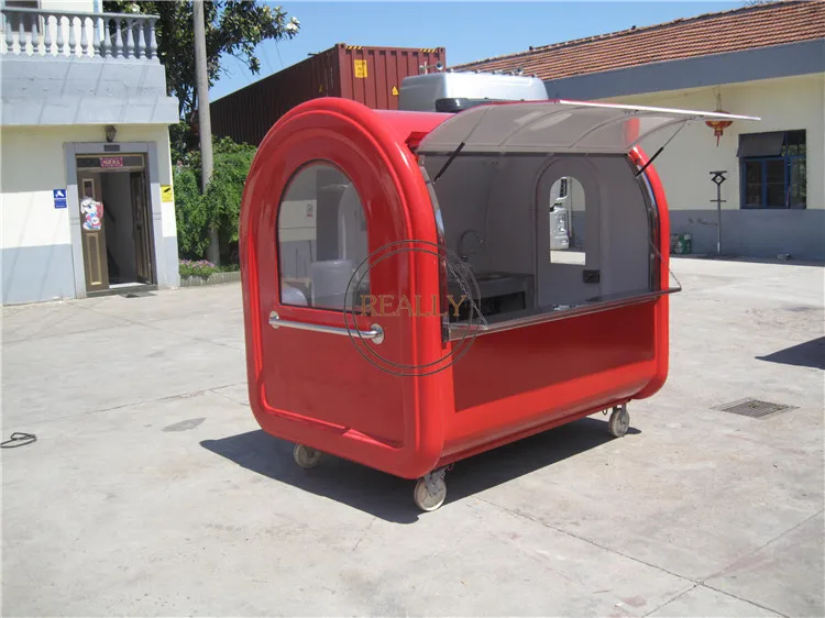 Регулируемая Мобильная тележка для еды небольшой мобильный трейлер с четырьмя