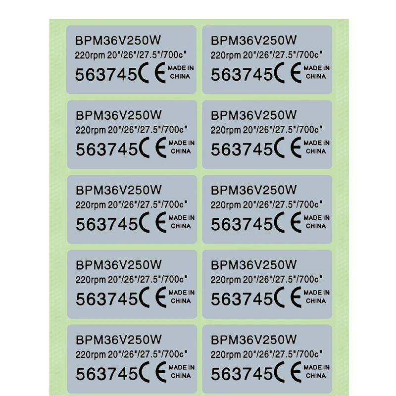 BBS 36 в 250 Вт Средний привод наклейка на двигатель комплект для переоборудования