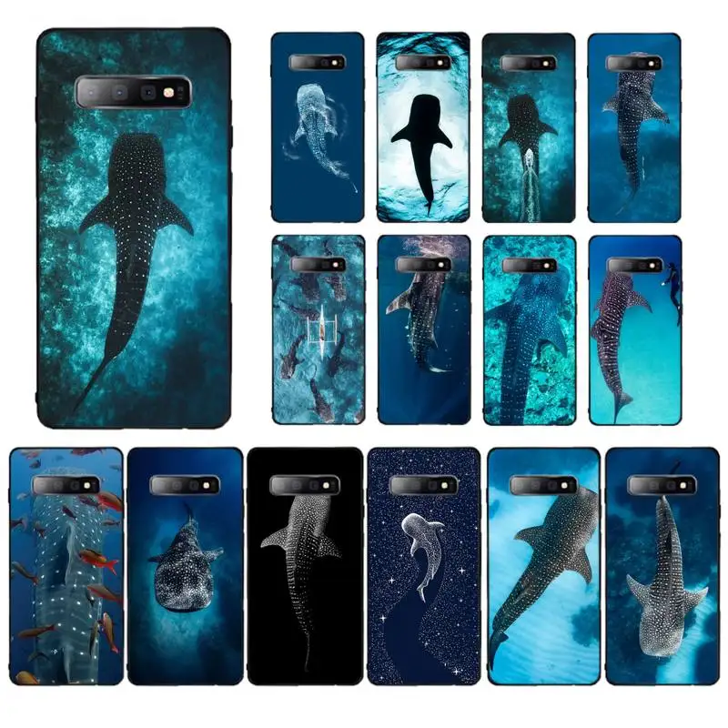 

Yinuoda Ocean Whale Shark Swimming Phone Case for Samsung S10 21 20 9 8 plus lite S20 UlTRA 7edge