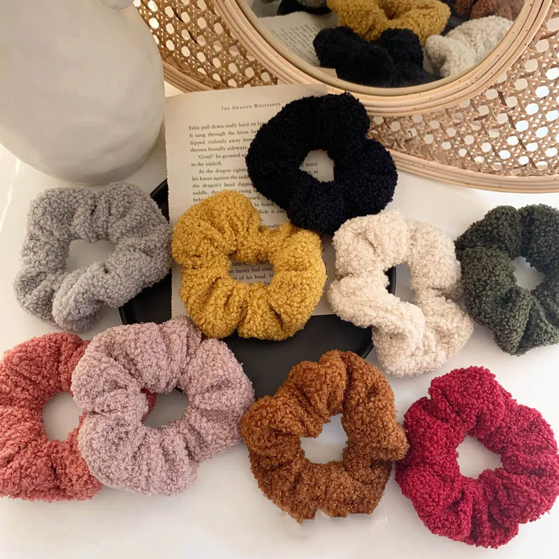 Зимние теплые женские кольца из овечьей шерсти милая фотоверевка украшение для