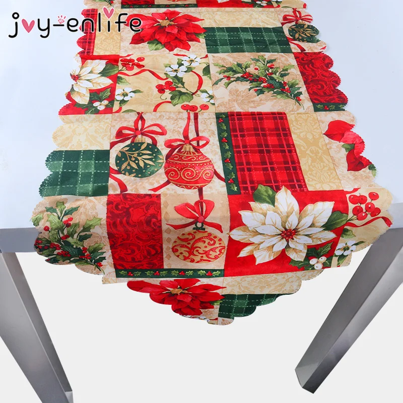 1 шт. Рождественская Праздничная столовая дорожка коврик Рождественское