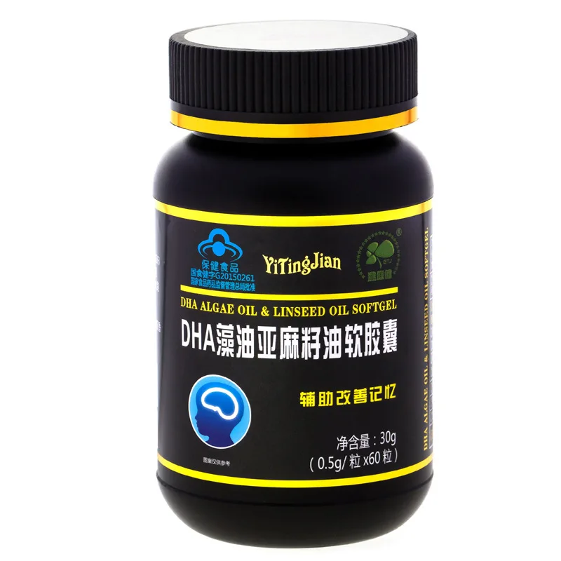 

Yiting Jian Brand DHA Algae Oil Flaxseed Oil Soft Capsule 24 Months Hurbolism Cfda