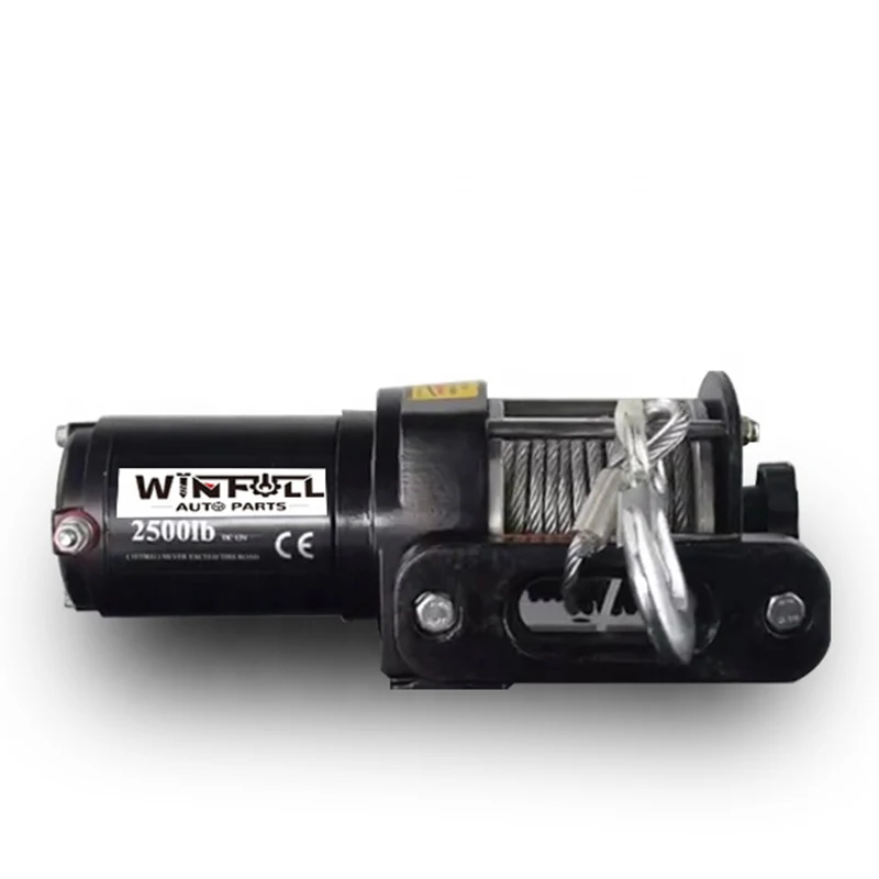 

WFHEATER 2500lbs 1130 кг трос электрическая лебедка с дистанционным Управление 12V/24V DC лебедки сертифицированы CE мкр красным лебедка трансграничной
