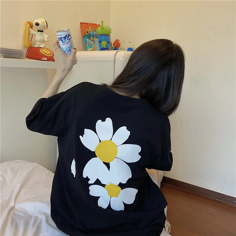 

Women's Base Shirt 2021 Summer Loose Slimming Student Top Women's Short-Sleeved T-shirt Women