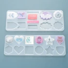 Сделай Сам кристалл эпоксидная форма Облако значок любовь мобильный телефон ручка бирка Кулон Полный-страница значок материал посылка отворот булавки плесень